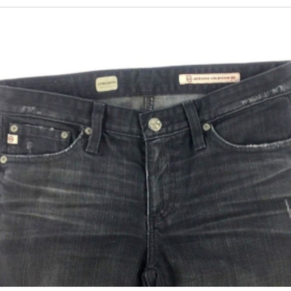 AG Premiere Jeans Grey Distressed Skinny